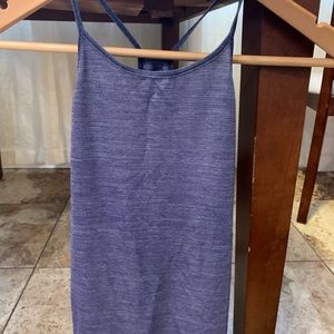 Heathered navy lulu run tank. Size 4